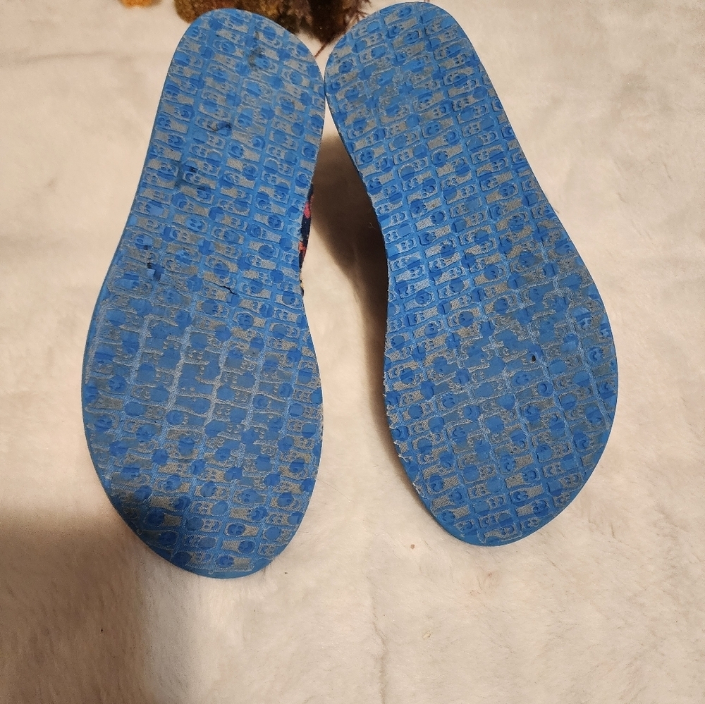 Floral Blue Sandals - Picture 3 of 4